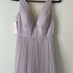BHLDN Anthropologie  Jenny Yoo Sarita Maxi Bridesmaid Dress NEW Size 2 in Lilac Photo 4