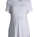 Time & Tru Womens Striped Maternity Smock Top Size Large 12-14 New Photo 0