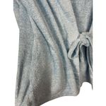 Muk Luks Women’s S Wrap Tie Front Cardigan Sweater Blue Shaggy Fuzzy Cozy Comfy Photo 3