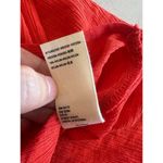 Free People Check On It Faux-Wrap Gauzy Blouse Red/Orange Women’s size XS Photo 11