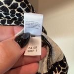 St. John Sport Animal Print mock neck knit top size medium Black Photo 4