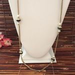 J.Crew Faux Pearl Crystal & Enamel Bead Long Necklace Photo 2
