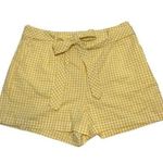 A New Day NWOT Seersucker Yellow White Gingham Shorts New Photo 0