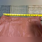 Free People π©·π©· Tan Honey Leather A-Line Skirt vegan size 10ππ Photo 13
