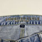 American Eagle  Light Wash Distressed Faded Flex Skinny Jean Shorts- Size 34 Photo 9
