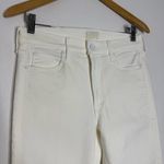 Mother Denim The Mid Rise Dazzler Ankle Straight Jeans Size 28 White Photo 9