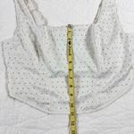 Wild Fable  Cream Rhinestone Square Neck Crop Top M Glam Cowgirl Party Bustier Photo 10