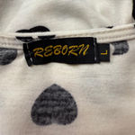 Reborn Dress Size L White with Black Hearts Size L Photo 6