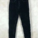 Free People Black Velvet Skinny Jeans Size 26 Photo 5