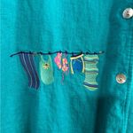 Ultra Dress New York blue summer beach embroidered size 14 Photo 1