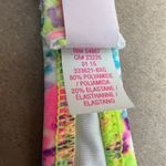 Victoria's Secret VS SMALL White Neon Paint Splatter Halter Neck Tie Bikini Top Photo 7