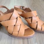 Madewell The Cindy Sandal 8.5 Stacked Heel Brown Leather Women's Chunky Boho Photo 1