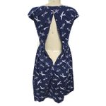 Emily & Fin Navy Airplane Print Cotton Dress Sz M Blue Size M Photo 6
