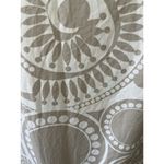 H&M Square Neck Beige White Aztec Sun Geometric Pattern Babydoll Dress Size 4 Photo 7