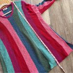 Show Me Your Mumu  bonfire knit‎ sweater rainbow stripe women’s size S Photo 3