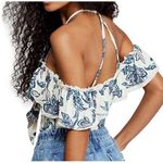 Free People Cha Cha Top Off-The-Shoulder Strappy Cut-Outs Cutouts Ribbed Blouse Photo 2