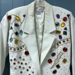 Adams Vtg Y2K 90’s Adam Douglass Adrianna Papell Blazer Jacket Women’s S Small Cotton Photo 1