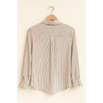 Who What Wear  Striped Ruffle Cuff Blouse S Photo 2