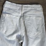MOTHER THE TRIPPER ALMOST INNOCENT WHITE DISTRESSED CROPPED HIGH RISE JEANS Size 26 Photo 15