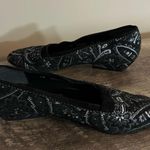 Stuart Weitzman Paisley Dress Shoes Heels Women’s Size 7.5 AA Black Gray Slip On Photo 9