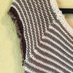 Say What? Striped Knit Crop Top Tie Front M Photo 4