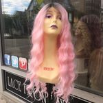 Pink ombré soft Swisslace Lacefront wig Photo 3