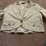 Theory  beige cropped style blazer L Photo 1