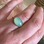 Becky Kelso Chalcedony Filigreed Engraved Ring Size 6 | Solid 14k Gold Photo 4