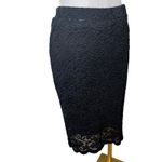 Blue Rain  Francesca's Black Lace‎ Pencil Skirt Goth Whimsycore Cocktail Party M Photo 7