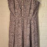 Gap dress leopard Animal Print Smocked heart shaped 16 tall like new Photo 0