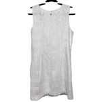 American Vintage Vintage White Eyelet Dress Size 10 Sleeveless Lace Crochet Romantic Dainty Boho Photo 7