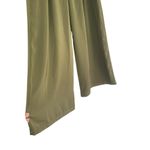 Tronjori Women's Small Green Wide Flare Leg Dress Pants High Waist Palazzo Pants Photo 6