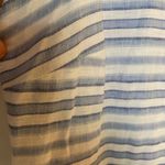 Tommy Bahama Bella Hermosa Blue and White Stripe 100% Linen Shift Dress Photo 4