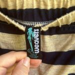 Weaver strapless striped maxi dress beige and navy size large Photo 3