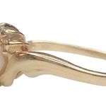 Vintage Solid 10k Yellow Gold Natural Pearl Ring Cool Piece Sz 6.25 Photo 2