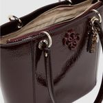 Guess  Shiny Burgundy Tote Bag Photo 3