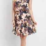 Maurice's Floral Tie Front Cutout Ruffled Dress Photo 0