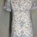 Pink Lily Womens Pink Floral Ruched Bust Short Summer,Spring Lined Dress|Size:S Photo 0