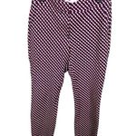 Boden Hampshire Red Geometric Print Ponte Knit Ankle Crop Pants Teacher Spring Size 8 Photo 0