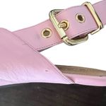 Marni Women’s Pink Leather Open Toe Platform Wedge Sandals Heels Size 40 Photo 11