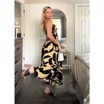 MON RENN viral bloggers favorite 100% cotton surreal midi dress NWT Black Size M Photo 8