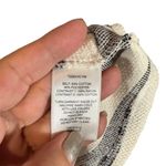 Sanctuary  Navy Blue & White Striped Split Back Short Sleeve Blouse Women Sz S Photo 6