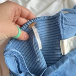 Free People  Blue Swan Song Ruched Cami Tank Top NWOT Womens Small S Photo 6