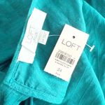 ANN TAYLOR LOFT | NWT Plus Beach Flare Sleeve Tie Back Jumpsuit Teal | Size 24 Green Photo 8
