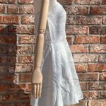 EXPRESS knee length white/silver metallic minidress / 8 / Excellent condition Photo 2