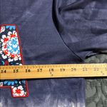 Simply Southern  USA medium embroidered red white & blue American flag sweatshirt Photo 5