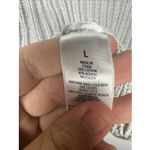 Aeropostale Aéropostale Women’s Light Gray Cable Knit Sweater Size L Cozy Pullover Photo 4