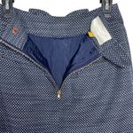Anthropologie LIEFSDOTTIR Women’s Blue Tweed Bow Button Up Mini Skirt Photo 3