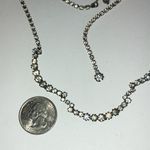 Vintage Silver Tone CZ Rhinestone Classic Formal Boho Necklace Photo 3