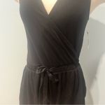 Nordstrom NWT Antistar x  Black V-Neck Wrap Front Jersey Romper Size Large Photo 1